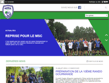 Tablet Screenshot of mareuilsportingclubfootball.com